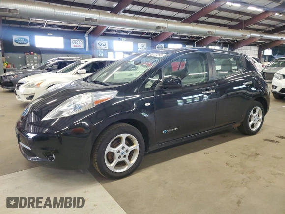 2012 Nissan LEAF SL with VIN JN1AZ0CP5CT017515, listed as a Copart auction lot 56377265 with 60,217 mi miles and Clean Title. Bid and sale history available at DreamBid. Image 1.