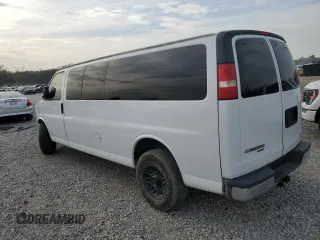 2014 Chevrolet Express Passenger LT with VIN 1GAZG1FG3E1205688, listed as a Copart auction lot 50937455 with 125,906 mi miles and Salvage title. Bid and sale history available at DreamBid. Image 2.