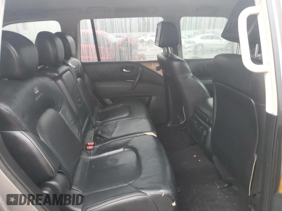 2012 Infiniti QX56 8-passenger with VIN JN8AZ2ND5C9715426, listed as a Copart auction lot 44951355 with 0 mi miles and Salvage Title. Bid and sale history available at carsss.com. Image 10.
