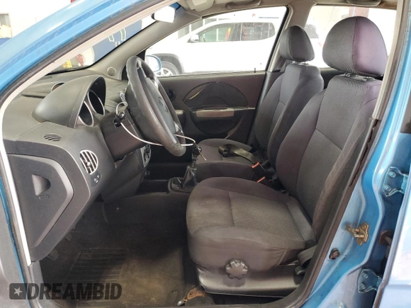 2006 Chevrolet Aveo LT with VIN KL1TG66686B652568, listed as a Copart auction lot 61491885 with 128,599 mi miles and Salvage title. Bid and sale history available at DreamBid. Image 7.