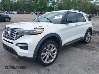 2021 Ford Explorer Platinum with VIN 1FM5K8HC1MGA78194, listed as a IAAI auction lot 42010027 with 1 mi miles. Bid and sale history available at carsss.com. Image 18.