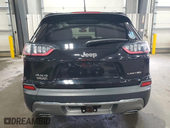 2019 Jeep Cherokee Limited with VIN 1C4PJMDX8KD456740, listed as a Copart auction lot 54556595 with 66,087 mi miles and Salvage title. Bid and sale history available at DreamBid. Image 6.