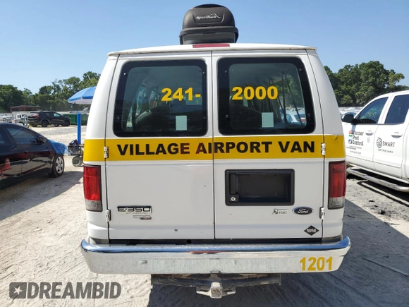 2012 Ford Econoline Passenger XL with VIN 1FBSS3BL1CDA35627, listed as a Copart auction lot 57001114 with Not Provided miles and Salvage Title. Bid and sale history available at DreamBid. Image 6.