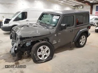 2020 Jeep Wrangler Sport S z VIN 1C4GJXAG8LW203798, wystawiony jako Copart lot #52531615 z przebiegiem Nie podano mil oraz Szkoda całkowita • Salvage title. Historia ofert i sprzedaży dostępna na DreamBid. Obrazek 1.