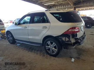 2015 Mercedes-Benz M with VIN 4JGDA5HB6FA452129, listed as a Copart auction lot 51082625 with 105,022 mi miles and Salvage Title. Bid and sale history available at carsss.com. Image 2.