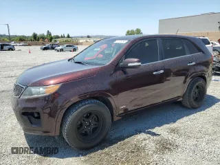 2013 Kia Sorento SX with VIN 5XYKWDA27DG343449, listed as a Copart auction lot 58775265 with 185,261 mi miles and Salvage title. Bid and sale history available at DreamBid. Image 1.