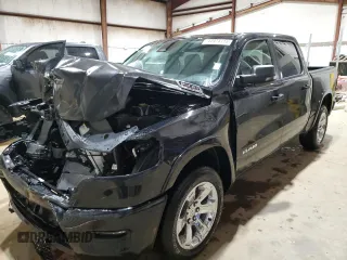 2025 Ram 1500 Big Horn with VIN 1C6SRFFP6SN540259, listed as a Copart auction lot 44974115 with 814 mi miles and Salvage Title. Bid and sale history available at carsss.com. Image 1.