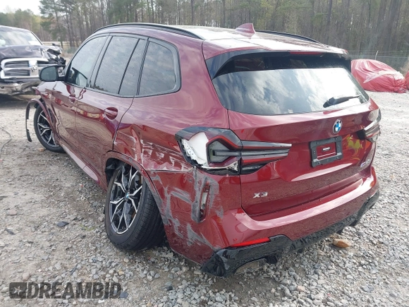 2023 BMW X3 M40i with VIN 5UX83DP08P9N81405, listed as a IAAI auction lot 41853811 with 45,937 mi miles and . Bid and sale history available at DreamBid. Image 3.