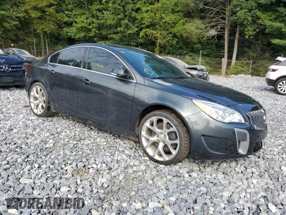 2017 Buick Regal GS with VIN 2G4GU5GX5H9158253, listed as a Copart auction lot 68559034 with 139,040 mi miles and Salvage Title. Bid and sale history available at DreamBid. Image 4.