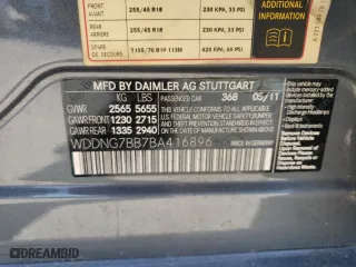 2011 Mercedes-Benz S-Class S 550 with VIN WDDNG7BB7BA416896, listed as a Copart auction lot 52443135 with 133,071 mi miles and Clean Title. Bid and sale history available at carsss.com. Image 12.