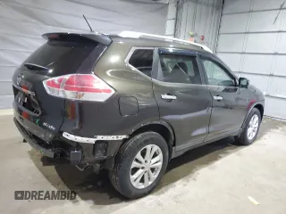 2016 Nissan Rogue SV with VIN KNMAT2MV5GP644107, listed as a Copart auction lot 51036385 with 35,066 mi miles and Salvage Title. Bid and sale history available at DreamBid. Image 3.