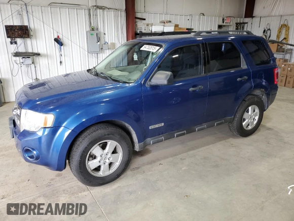 2008 Ford Escape XLS z VIN 1FMCU92Z78KB78176, wystawiony jako Copart lot #54753515 z przebiegiem 126 963 mil mil oraz Czysty tytuł • Clean title. Historia ofert i sprzedaży dostępna na DreamBid. Obrazek 1.