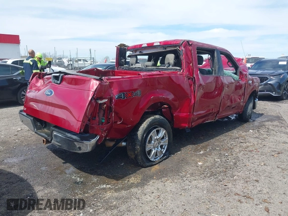 2016 Ford F-150 XLT with VIN 1FTEW1EP3GKF61243, listed as a IAAI auction lot 41842070 with 1 mi miles. Bid and sale history available at carsss.com. Image 4.