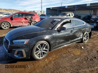 2023 Audi A5 Sportback S line Premium Plus with VIN WAUFACF53PA046077, listed as a Copart auction lot 88689265 with 18,445 mi miles and Salvage Title. Bid and sale history available at carsss.com. Image 1.