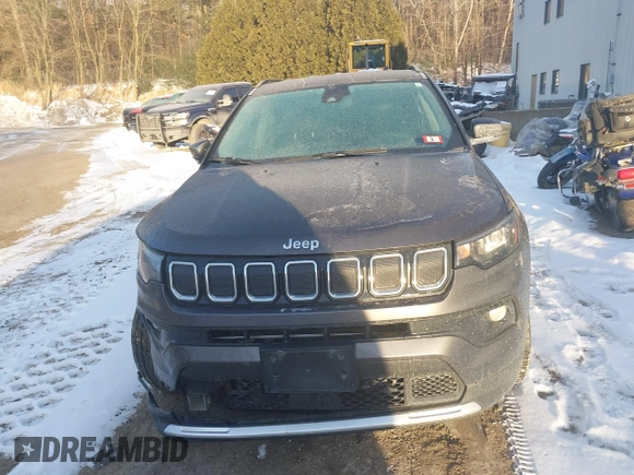 2022 Jeep Compass Limited z VIN 3C4NJDCB9NT105007, wystawiony jako IAAI lot #41334808 z przebiegiem 36 363 mil mil oraz . Historia ofert i sprzedaży dostępna na DreamBid. Obrazek 12.