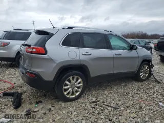 2015 Jeep Cherokee Limited with VIN 1C4PJMDS7FW736213, listed as a Copart auction lot 47080895 with 0 mi miles and Clean Title. Bid and sale history available at carsss.com. Image 3.