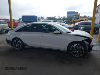 2023 Hyundai IONIQ 6 SEL with VIN KMHM34AA9PA034042, listed as a IAAI auction lot 41194785 with 13,168 mi miles. Bid and sale history available at carsss.com. Image 13.