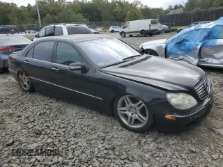 2003 Mercedes-Benz S-Class 5.0L with VIN WDBNG75J33A317473, listed as a Copart auction lot 76307394 with 6,637 mi miles and Clean Title. Bid and sale history available at carsss.com. Image 4.