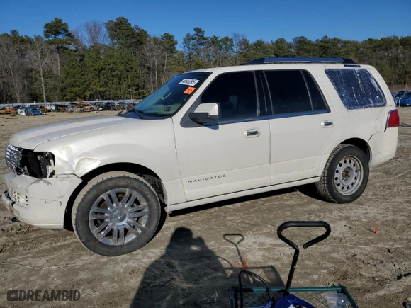 2007 Lincoln Navigator with VIN 5LMFU28587LJ25775, listed as a Copart auction lot 46646095 with 144,223 mi miles and Clean Title. Bid and sale history available at carsss.com. Image 1.