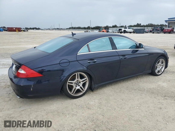 2007 Mercedes-Benz CLS-Class 5.5L with VIN WDDDJ72X47A090300, listed as a Copart auction lot 75854474 with 0 mi miles and Salvage Title. Bid and sale history available at carsss.com. Image 3.