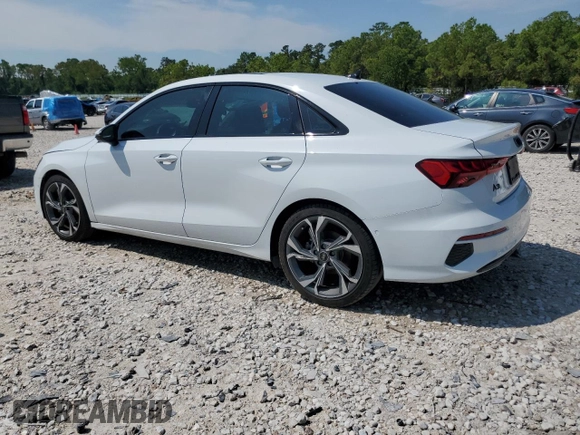 2022 Audi A3 Premium Plus with VIN WAUBUDGYXNA099084, listed as a Copart auction lot 69888054 with 19,235 mi miles and Salvage Title. Bid and sale history available at carsss.com. Image 2.