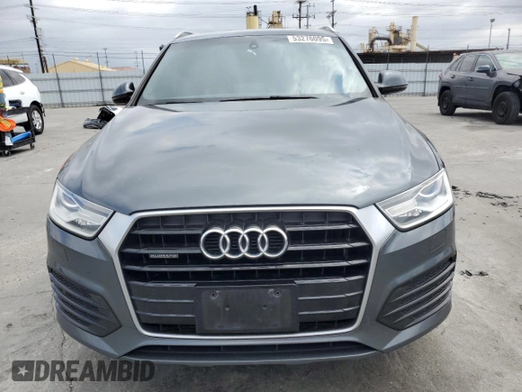 2018 Audi Q3 Premium with VIN WA1ECCFS8JR002738, listed as a Copart auction lot 53276095 with 171,912 mi miles and Salvage title. Bid and sale history available at DreamBid. Image 5.