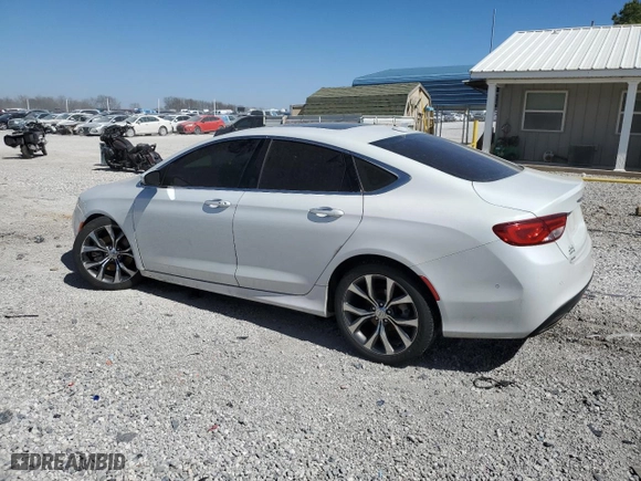 2015 Chrysler 200 C with VIN 1C3CCCEG9FN589416, listed as a Copart auction lot 49173945 with 127,461 mi miles and Salvage Title. Bid and sale history available at carsss.com. Image 2.