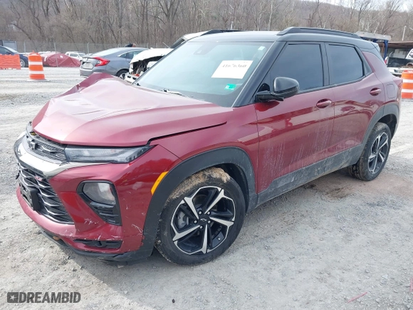 2022 Chevrolet TrailBlazer RS with VIN KL79MTSL6NB043304, listed as a IAAI auction lot 41676360 with 68,935 mi miles. Bid and sale history available at carsss.com. Image 19.