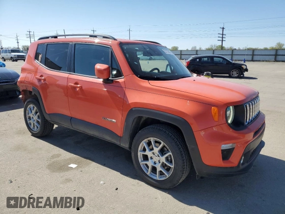 2021 Jeep Renegade Latitude with VIN ZACNJDB10MPM49868, listed as a Copart auction lot 53127945 with 46,956 mi miles and Salvage title. Bid and sale history available at DreamBid. Image 4.