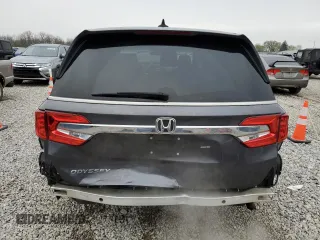 2018 Honda Odyssey EX-L with VIN 5FNRL6H78JB091153, listed as a Copart auction lot 52743715 with 69,849 mi miles and Salvage Title. Bid and sale history available at DreamBid. Image 6.