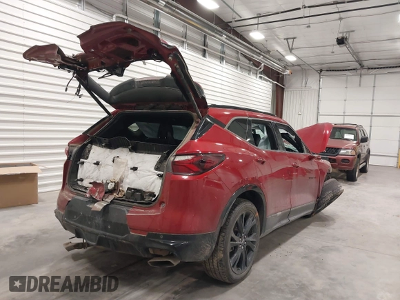 2019 Chevrolet Blazer RS with VIN 3GNKBJRS0KS585100, listed as a IAAI auction lot 41323943 with Not provided miles and . Bid and sale history available at DreamBid. Image 4.