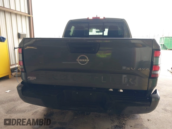 2023 Nissan Frontier SV with VIN 1N6ED1EK8PN610121, listed as a IAAI auction lot 42363879 with 25,505 mi miles and . Bid and sale history available at DreamBid. Image 16.