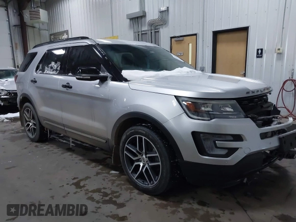 2017 Ford Explorer Sport z VIN 1FM5K8GT6HGA99307, wystawiony jako IAAI lot #41531536 z przebiegiem 128 911 mil mil oraz . Historia ofert i sprzedaży dostępna na DreamBid. Obrazek 1.