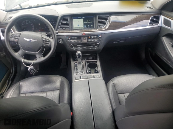 2017 Genesis G80 3.8L with VIN KMHGN4JE5HU195871, listed as a Copart auction lot 55962605 with 120,346 mi miles and Salvage title. Bid and sale history available at DreamBid. Image 8.