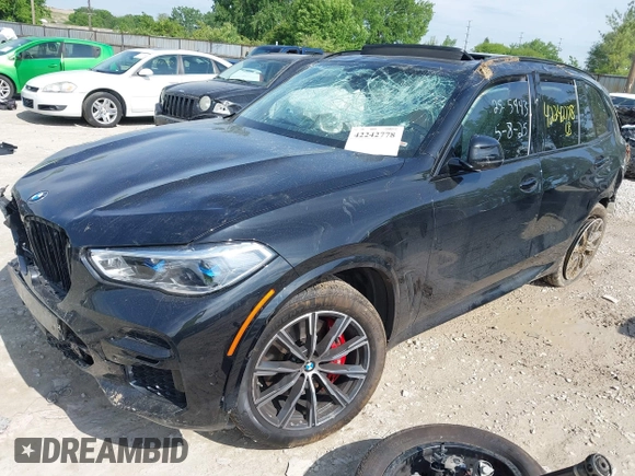 2022 BMW X5 xDrive40i with VIN 5UXCR6C01N9K28396, listed as a IAAI auction lot 42242778 with 43,350 mi miles and . Bid and sale history available at DreamBid. Image 17.