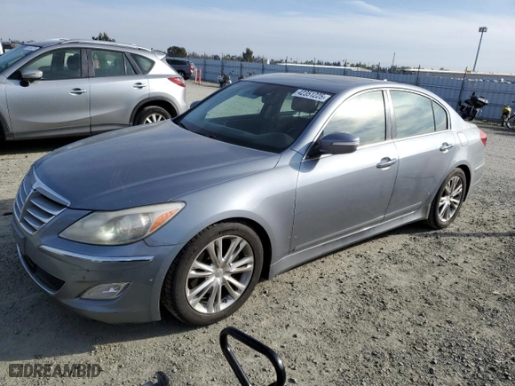 2014 Hyundai Genesis 3.8L with VIN KMHGC4DD3EU260379, listed as a Copart auction lot 42351225 with 169,992 mi miles and Salvage Title. Bid and sale history available at carsss.com. Image 1.
