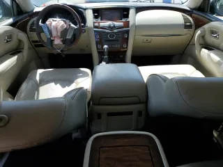 2017 Infiniti QX80 with VIN JN8AZ2NF1H9645805, listed as a Copart auction lot 49729635 with 98,451 mi miles and Salvage Title. Bid and sale history available at carsss.com. Image 8.