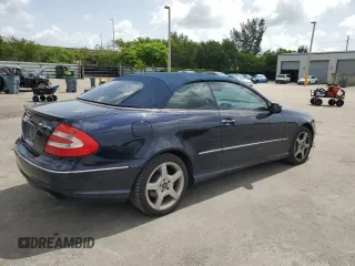 2005 Mercedes-Benz CLK 500 with VIN WDBTK75G65T040674, listed as a Copart auction lot 59931775 with 672 mi miles and Clean title. Bid and sale history available at DreamBid. Image 3.