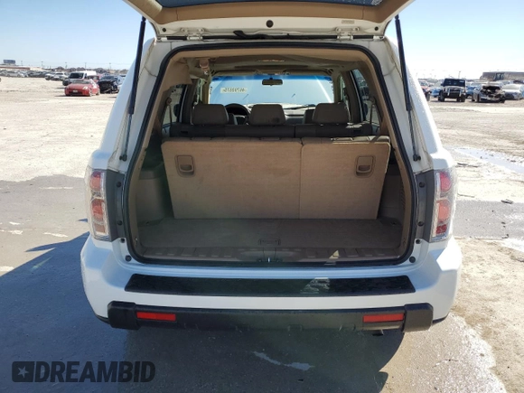 2007 Honda Pilot EX-L with VIN 5FNYF28777B022958, listed as a Copart auction lot 46793575 with 96,016 mi miles and Salvage Title. Bid and sale history available at DreamBid. Image 6.