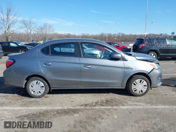 2021 Mitsubishi Mirage G4 ES with VIN ML32FUFJ0MHF00607, listed as a IAAI auction lot 41448300 with 30,045 mi miles. Bid and sale history available at carsss.com. Image 14.