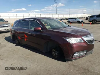 2014 Acura MDX Technology with VIN 5FRYD4H41EB035871, listed as a Copart auction lot 60826125 with Not provided miles and Non repairable. Bid and sale history available at DreamBid. Image 4.