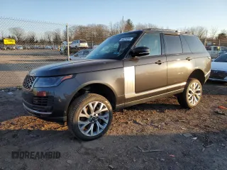 2021 Land Rover Range Rover P525 Westminster with VIN SALGS2SE2MA439576, listed as a Copart auction lot 46220895 with 39,157 mi miles and Salvage title. Bid and sale history available at DreamBid. Image 1.