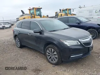 2015 Acura MDX Tech Pkg with VIN 5FRYD4H43FB004106, listed as a IAAI auction lot 40731821 with 99,020 mi miles. Bid and sale history available at carsss.com. Image 1.
