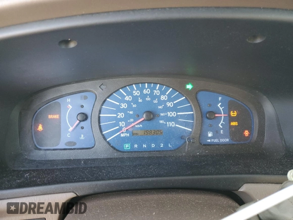 2002 Toyota Sienna CE with VIN 4T3ZF19C92U421626, listed as a Copart auction lot 80562414 with 198,305 mi miles and Non Repairable. Bid and sale history available at carsss.com. Image 9.