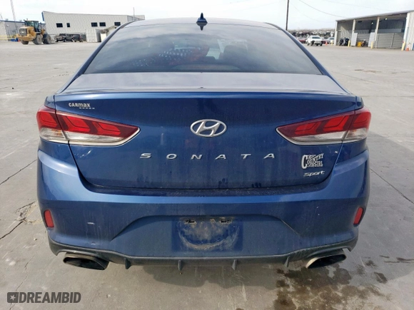 2019 Hyundai Sonata Sport with VIN 5NPE34AF8KH796431, listed as a Copart auction lot 48962165 with 109,685 mi miles and Salvage Title. Bid and sale history available at carsss.com. Image 6.