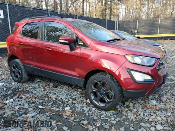2018 Ford EcoSport SES with VIN MAJ6P1CL8JC174244, listed as a Copart auction lot 80686094 with 106,376 mi miles and Salvage Title. Bid and sale history available at DreamBid. Image 4.
