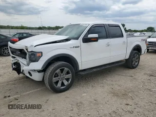 2014 Ford F-150 XL with VIN 1FTFW1EF5EKE07142, listed as a Copart auction lot 56001905 with 128,334 mi miles and Salvage title. Bid and sale history available at DreamBid. Image 1.