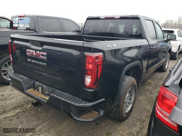 2019 GMC Sierra 1500 with VIN 3GTU9AEF4KG261592, listed as a Copart auction lot 79966724 with 61,263 mi miles and Salvage Title. Bid and sale history available at carsss.com. Image 3.