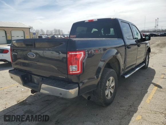 2015 Ford F-150 XLT with VIN 1FTEW1EF3FKF21525, listed as a Copart auction lot 50020835 with 155,727 mi miles and Salvage Title. Bid and sale history available at carsss.com. Image 3.