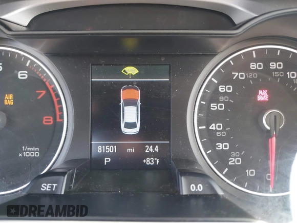2016 Audi A4 Premium with VIN WAUAFAFL0GN016185, listed as a IAAI auction lot 41691573 with 81,501 mi miles. Bid and sale history available at carsss.com. Image 15.